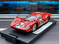 免運！！！【絕版瑕疵】意大利brumm法拉利330P4賽車24號合金車