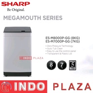 MESIN CUCI SHARP 1 Tabung 7 Kg ES-M7000P-GG / 8 Kg ES-M8000P-GG