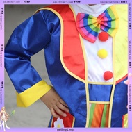 Big Top Fun Rainbow Circus Clown Girl Costume Tutu Dress Child Kids 4-6Y 6-8Y 8-10Y Halloween Party 