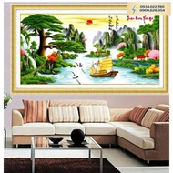 HPBD - 178.Smooth sailing cross-stitch painting LV3067 / LV3068 / LV3069 (Free scissors and threadin
