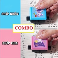 [Siêu Sale] Combo 2 con Lăn Tạo Phép Tính Toán Học Cộng Trừ Nhân Chia Cho Bé Học Toán Tiểu Học - Tặn