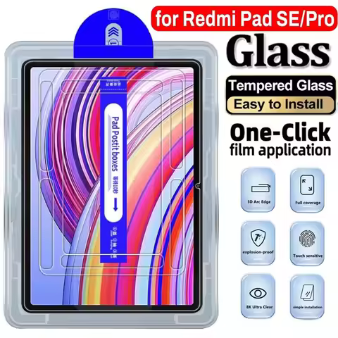 Easy To Install Tempered Glass Screen Protector For Redmi Pad 2 SE 8.7 Pro 5G Pro12.1 2024 SE 11 Xia