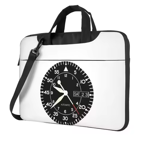 Seiko Aviation Flieger Watch Face (Automatic) Sticker Crossbody Laptop Bag Case Computer Bag Resista