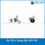 Package of 15 M2x3 round screws used to fix M2 Cards, RAM, SSD hard drives