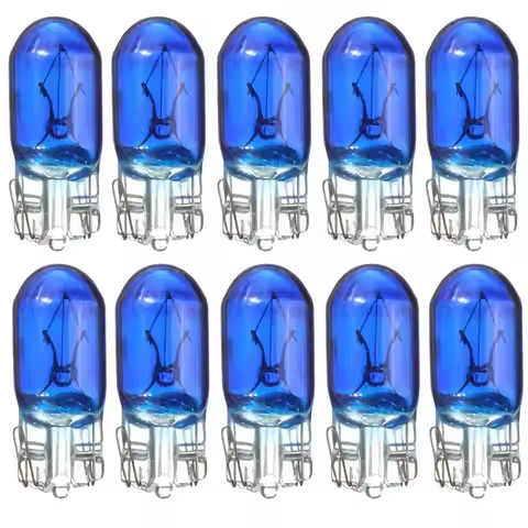 10Pcs Car T10 W5W 194 5W 8000K XENON Halogen Bulb Color