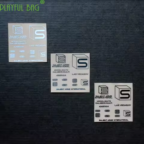 Sports CS SAI GRY Gel Water bullet Gun Waterproof DIY Metal Sticker Jinming 8 M4 SCAR Le Hui 416 Two