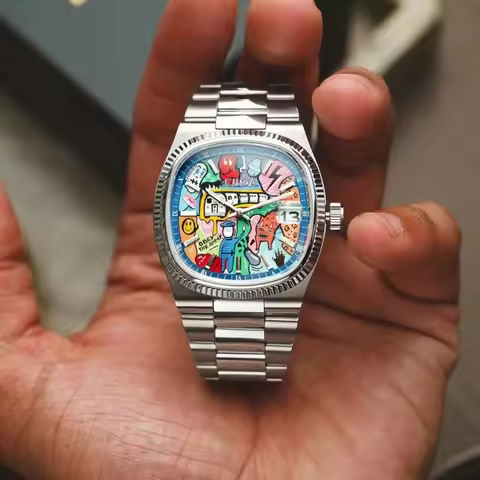 CILOA Painted Dial Watch Men's Brand Authentic Trendy Fashion 2025 New Brand Authentic High Quality