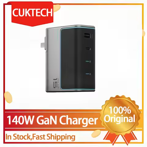 Original CUKTECH 140W GaN Charger 4 Ports USB-C Charger For Xiaomi 13 12 iPhone 15 14 13 Pro Max Fas