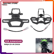 2025 Adjustable Foldable Fender Eliminator Kit For Kawasaki Ninja ZX-6R ZX636 License Plate Holder w
