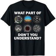 Pilot Art Men Aviation Airline Pilot Instruments Unisex T-Shirt