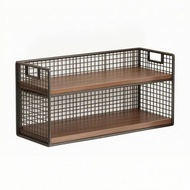 [tenlzsp0bc] 2-Tier Rack Freestanding 2 Tier Storage Shelf Compact Metal Grid Shelf