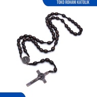 BENEDICT ROSARY (BROWN) BENEDICT ROSARY/ CATHOLIC ROSARY NECKLACE/ CONTRACT/ BENEDICT ROSARY NECKLAC