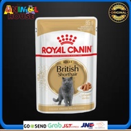 Royal Canin British ShortHair Pouch 85gr - Makanan Basah Kucing