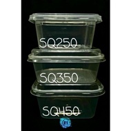 Quality Rectangular Transparent Plastic Food Container(SQ250/SQ350/SQ450)