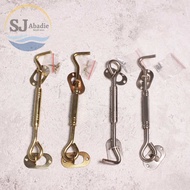 (6 PC) STARK Wind Rights, Iron Window Retainer Hooks 8 Inch Round SquareHOOK | SJ ABADIE |