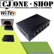 ✆Witek WI-SG105 5-Port Gigabit Desktop Switch ( Metal case )