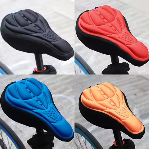 New Mountain and Road Bike Colorful 3D Fixed-Gear Saddle Cover Seat Cover Bicycle Riding Gear Access