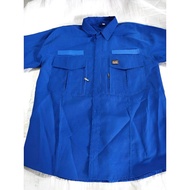 Kemeja tactical w-tac pendek merah biru dongker dan navy