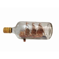 Vintage wooden Ship in bottle