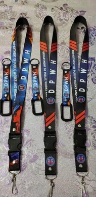 (DPWH) LACE/LANYARDS & CARABINER WITH ID CARD HOLDER SET