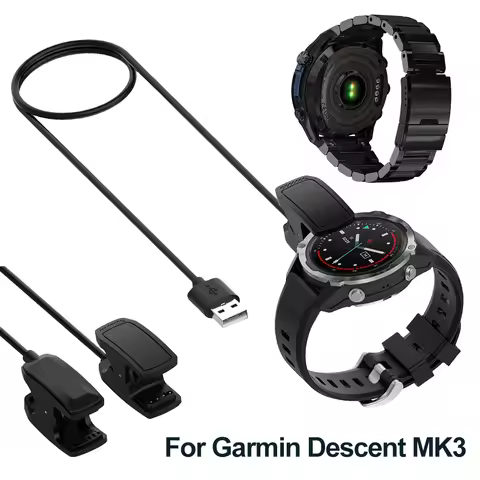 USB Charging Cable Charger Dock Station Clip Cradle W/Data Transfer 1M Charging Cord for Garmin Desc