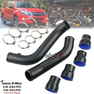 Isuzu D-Max Dmax V-Cross 2.5 3.0 2012-2020 Aluminium Turbo Intercooler Hose Pipe Piping Black 2.5"