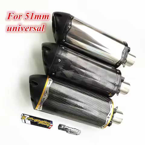 For Motorcycle Exhaust Pipe Carbon Fiber USA Two Brothers Muffler CNC Steel Escape Moto Kawasaki Z10