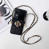 Mạ sang trọng thẩm mỹ chống rơi vỏ n3flip n2flip cổ điển cho Oppo Find N3 N2 lật với đồ đựng thẻ vỏ