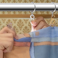 96 Pack Metal Curtain Rings 30mm Internal Diameter Eyelets for Curtain Poles Rods and Drapery Silver