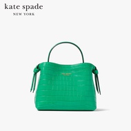 KATE SPADE NEW YORK KNOTT CROC-EMBOSSED MEDIUM TOP-HANDLE BAG KH015 กระเป๋าถือ