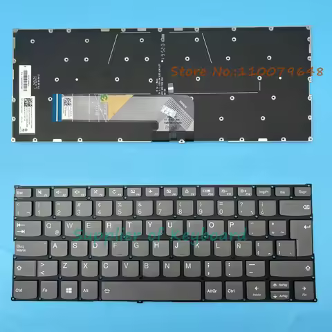 NEW Latin Spanish/English Keyboard For Lenovo IdeaPad C340-14 C340-14API C340-14IML C340-14IWL S530-