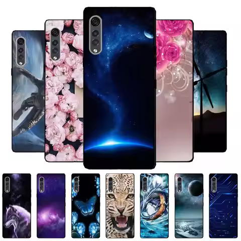 For LG Velvet Case Black Bumper Silicone TPU Soft Phone Cover For LG Velvet 5G LM-G900 Case Cartoon 