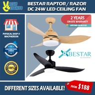 Bestar Raptor Razor DC Ceiling Fan with 24W LED Light Optional