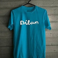 T-shirt Combed 3 Distro Dilan Milea plain custom indonesia movie novel men women cod cheap