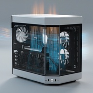 HYTE Y60 Fish Tank Sea View Room 280/360 Water Cooling 4090 Graphics Card Tower Side Transparent Des