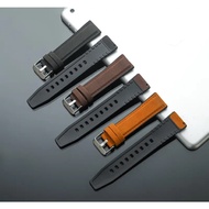 Leather Hybrid Watch Strap for Rolex, Seiko, Diver Watch, Leather and Rubber, 18mm, 20mm, 22mm Size Lug Width