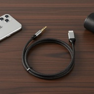 1m iOS L3.5mm,iPhone、iPod  Kabel Audio Aux 3.5mm L dari iOS untuk iPhone iPod Speaker Kereta