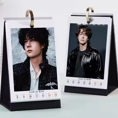 New 2026 Wang Yibo Weekly Calendar New Year's Gifts Celebrity Creative Desk Calendar Surrounding Des