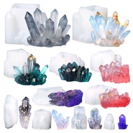 DIY Crystal Epoxy Resin Mold Crystal Cluster Stone Silicone Mold