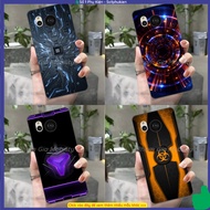 Sharp Aquos Sense 7 Sense7 Plus (7+)/ Sense8 8 black flexible case with technology and gaming prints