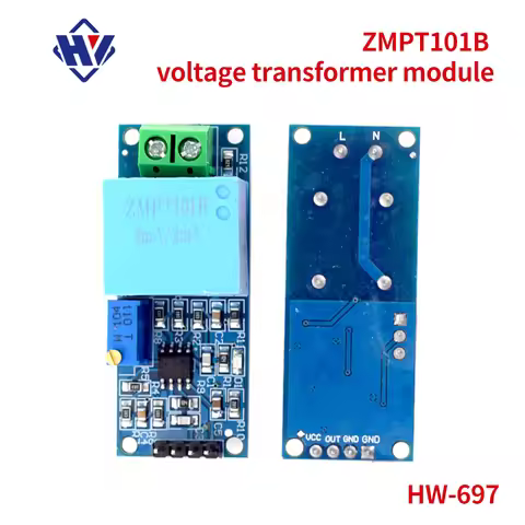 Voltage sensor module ZMPT101B single-phase AC active output voltage compact transformer 5v-30v suit
