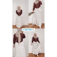 Elmira SHIMMER SILK SKIRT AYSAE.OFFICIAL | Glow SKIRT SHIMMER SKIRT SILK SKIRT