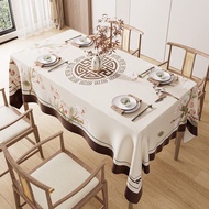 New Chinese Tablecloth Oil-Proof Waterproof Anti-Scalding Disposable pvc Rectangular Tablecloth Ligh