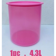 ready stock - Tupperware pink one  Touch Canister 4.3L