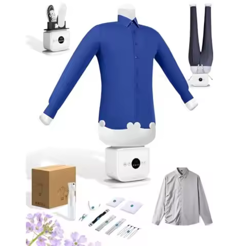 Automatic Steam Iron 2026 Upgraded Hands-Free 3.0 2-in-1 Steam Hot Air Dryer for Shirts Pants Jacket