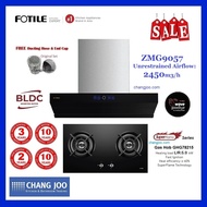FOTILE ZMG9057 Chimney Hood + GHG78215 Built-in Gas Hob