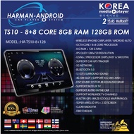 HARMAN ANDROID PLAYER TS10 8CORE 8GB RAM 128GB ROM KERETA ANDROID PLAYER