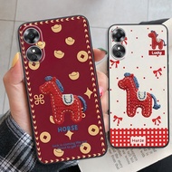 Oppo A18 / A38 4G / A58 / A58 4G / A78 4G / A78 Horse model case CNY Lucky cute money