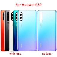 Back Cover For Huawei P30 Battery Cover Rear Door Glass Housing Replacement Case with Camera Lens