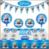 Boss Baby Party Set Little Boss Birthday Tableware Party Supplies Children Party Decoration